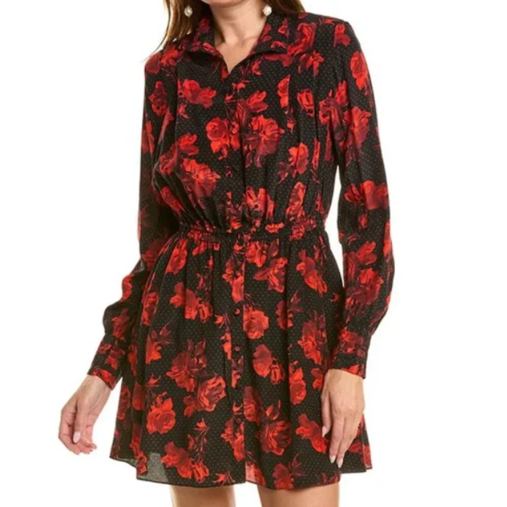 100% Silk Shirtdress from The Kooples - Picture 1 of 10
